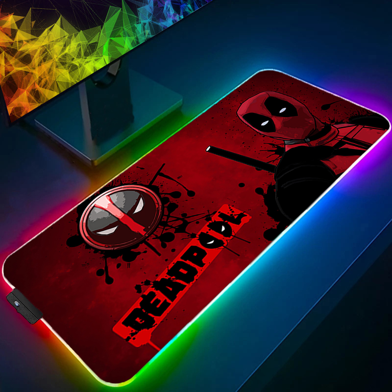 Pc Gaming Lounge - LED Mouse Pad Gaming Backlight Lock