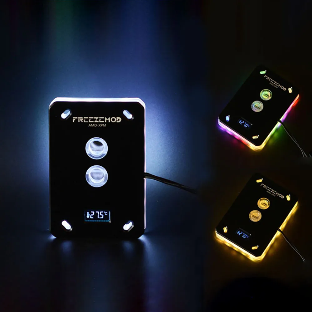 Pc Gaming Liquid Cooling - FREEZEMOD CPU Water Block With Thermometer