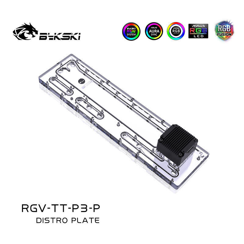 Pc Gaming Liquid Cooling - Bykski RGV-TT-P3-P Distro Plate Waterway Board