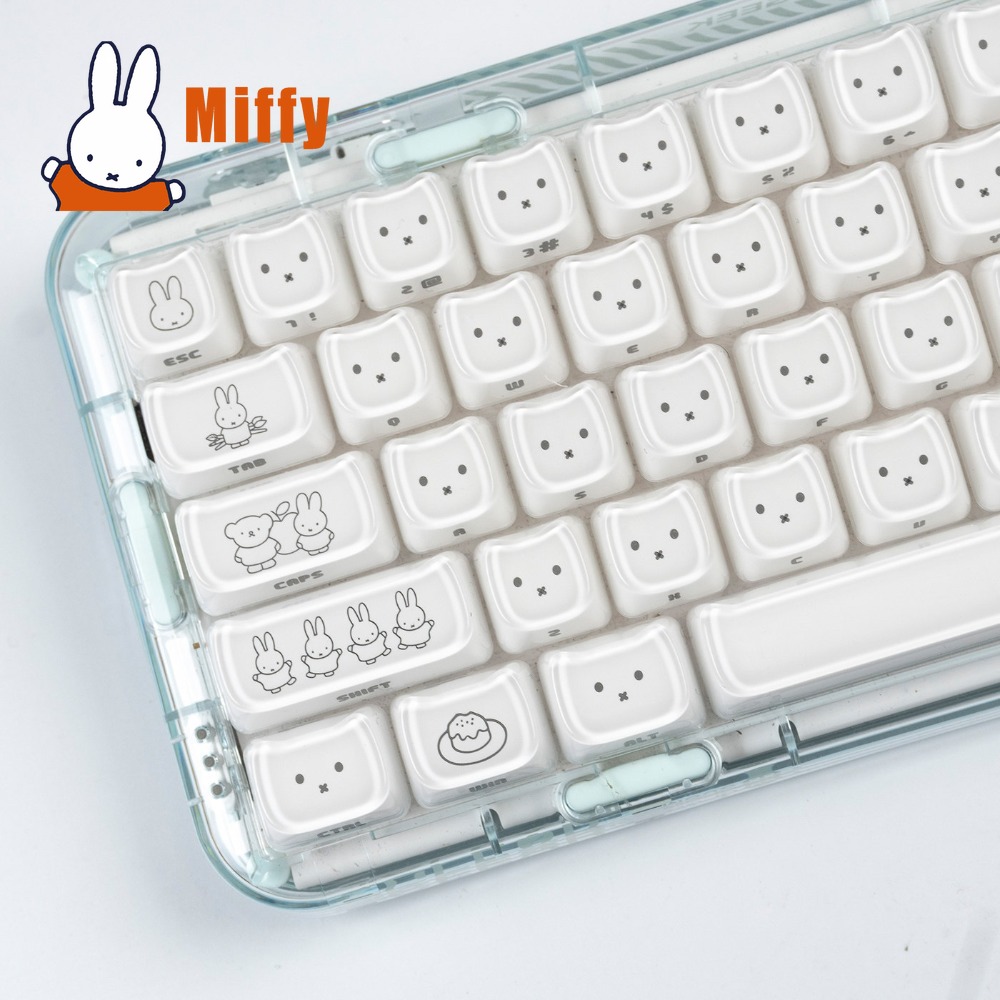 Kawaii Miffy Keycaps Cute Rabb - огляд і ціна Pc Gaming Kawaii