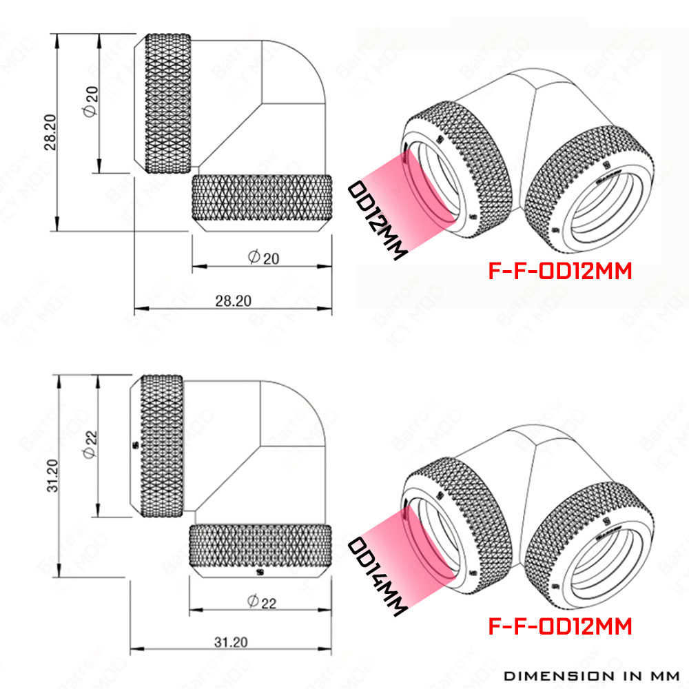 Water Cooling Fittings Barrow  - огляд і ціна Pc Gaming Liquid Cooling