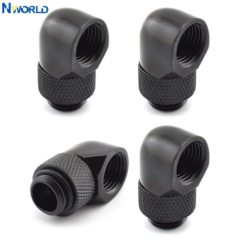 4pcs G1/4 Thread 90 Degree Fit - огляд і ціна Pc Gaming Liquid Cooling