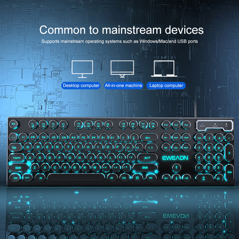 EWEADN Typewriter Gaming Keybo - огляд і ціна Pc Gaming Handheld