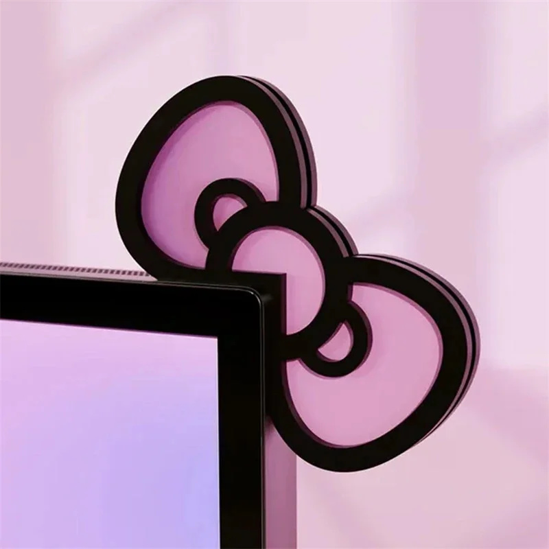 Kawaii Pink Acrylic Bow Monito - огляд і ціна Pc Gaming Kawaii