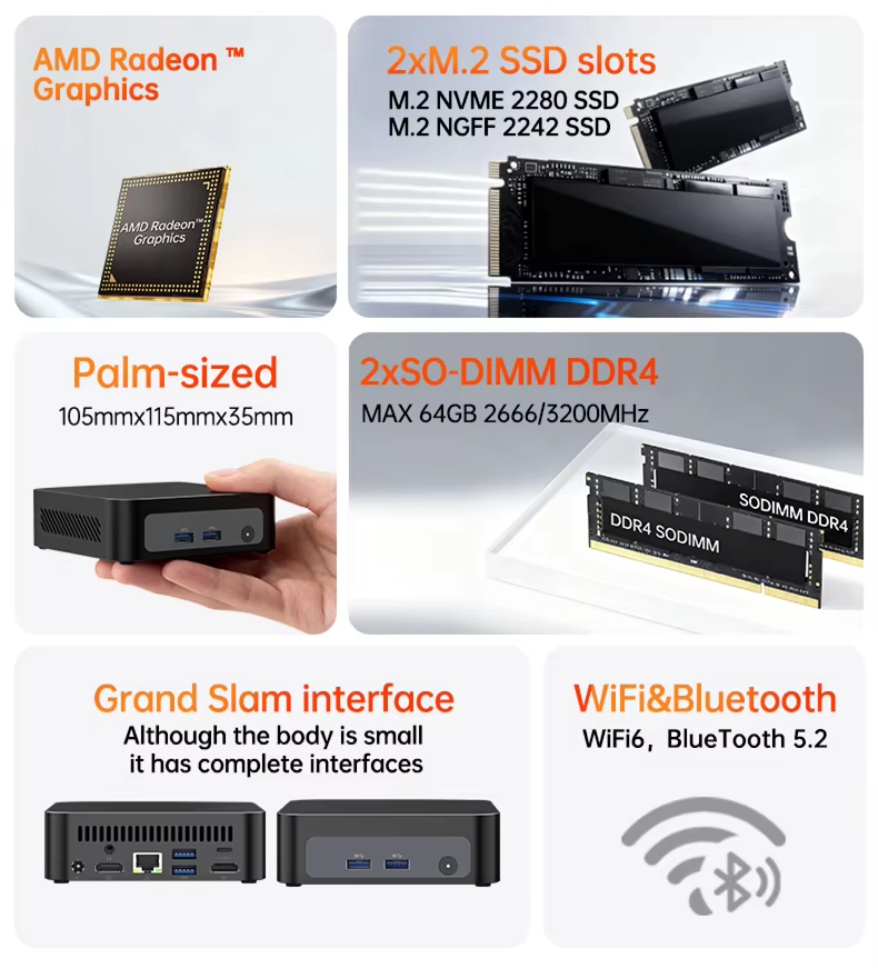 AMD Ryzen 3 5300U Ryzen 7 4700 - огляд і ціна Pc Unit For Gaming