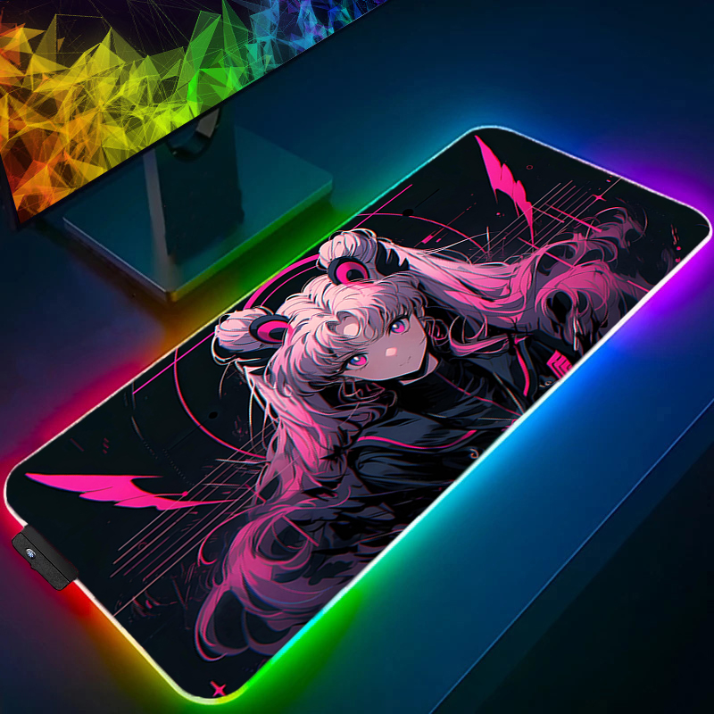RGB Large Mouse Pad Gamer Keyb - огляд і ціна Pc Gaming Kawaii