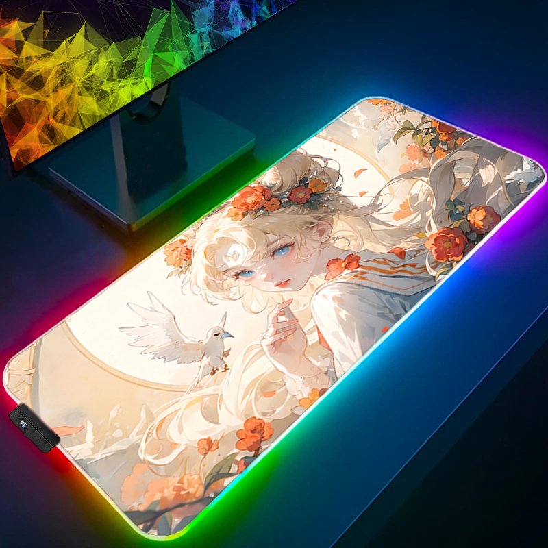 RGB Large Mouse Pad Gamer Keyb - огляд і ціна Pc Gaming Kawaii