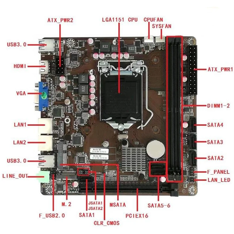 B365 Mini-ITX Motherboard LGA  - огляд і ціна Pc Gaming I7