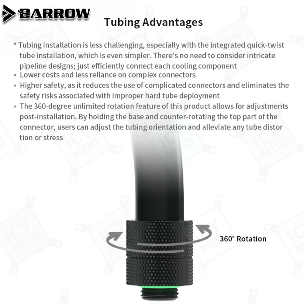 Barrow AIO EPDM Soft Tube G1/4 - огляд і ціна Pc Gaming Liquid Cooling