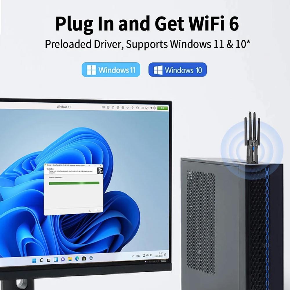 WiFi 6 USB 3 0 Adapter 1800 Mb - огляд і ціна Pc Gaming Video