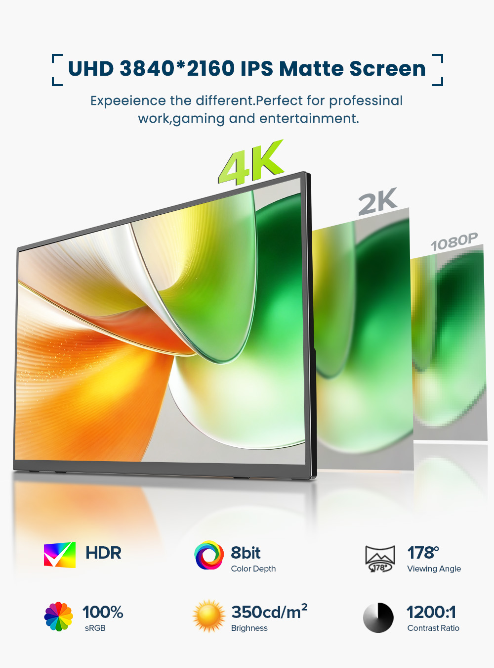 EVICIV 4K Portable Monitor 10- - огляд і ціна Pc Gaming Video