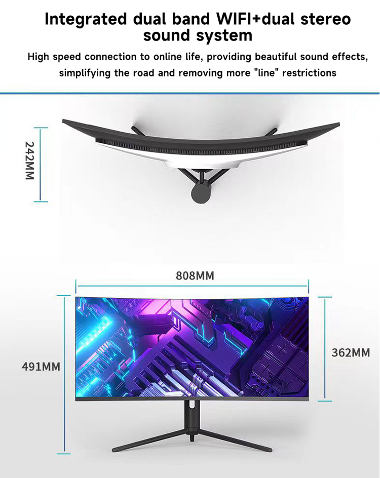 34 Inch 4K Curved Screen Deskt - огляд і ціна Pc Gaming I7